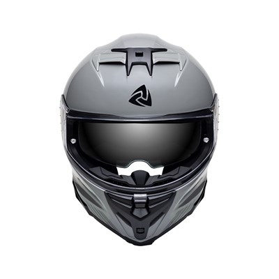 Nukro 912-SV Solid Glossy Gray Kapalı Kask 