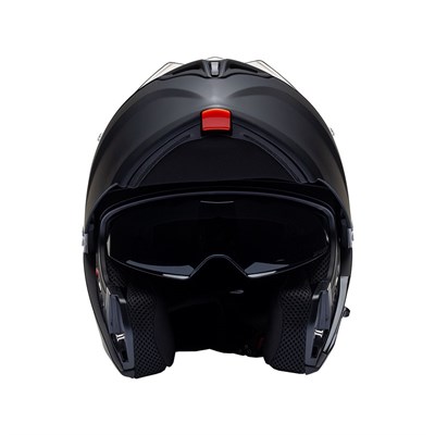 Nukro 938-SV Solid Matte Black Çene Açılır Kask 