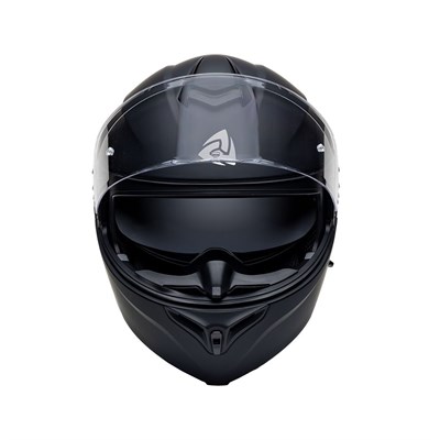 Nukro 938-SV Solid Matte Black Çene Açılır Kask 