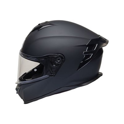 Nukro 986-A Solid Matt Black Kapalı Kask