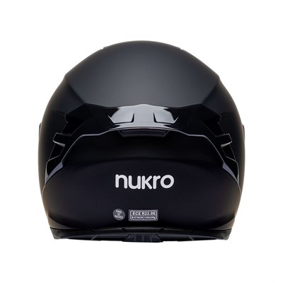 Nukro 986-A Solid Matt Black Kapalı Kask