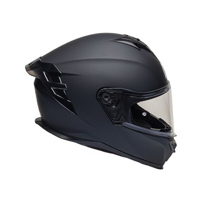 Nukro 986-A Solid Matt Black Kapalı Kask