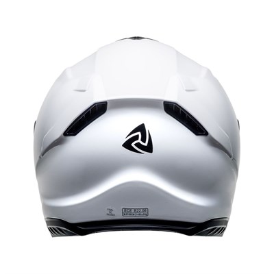Nukro 987 Solid Glossy White Kapalı Kask 