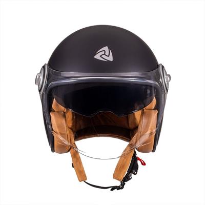Nukro B-108 Solid Matt Black Açık Kask 