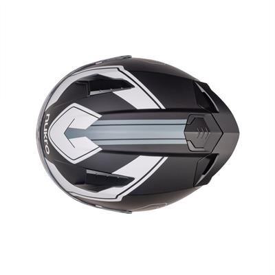 Nukro B-506 Fast Black-Silver Kapalı Kask 