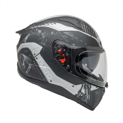 Nukro B-506 Level Black-Grey Kapalı Kask 