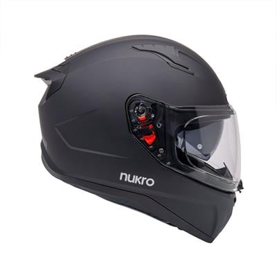 Nukro B-506 Solid Matt Black Kapalı Kask 