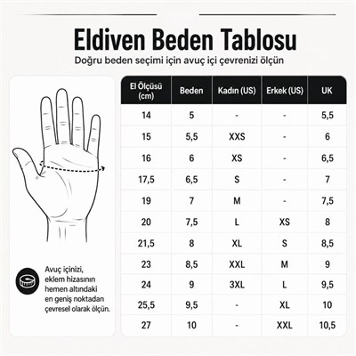 Nukro DRAVEN 3 Mevsim Deri Eldiven – Kırmızı