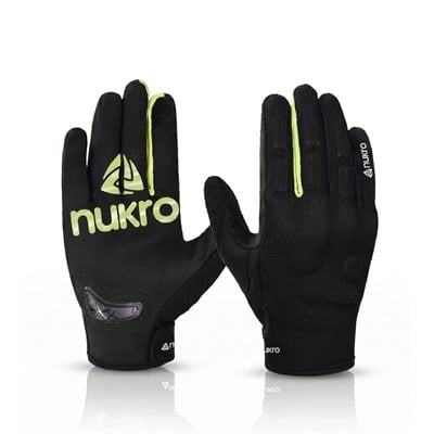 NUKRO ERVO AIR Yazlık Motosiklet Eldiveni - Neon Sarı