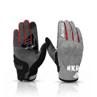 NUKRO ERVO GRIP Yazlık Motosiklet Eldiveni - Gri