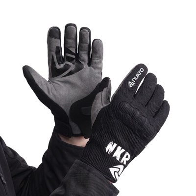 NUKRO ERVO GRIP Yazlık Motosiklet Eldiveni - Siyah