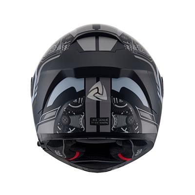 Nukro YM-853 Matt Combat Gray Black Kapalı Kask
