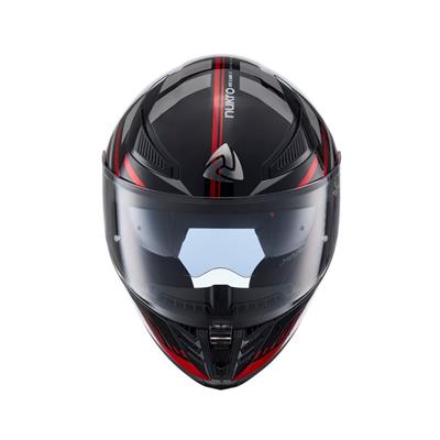 Nukro YM-853 Power Red Black Kapalı Kask