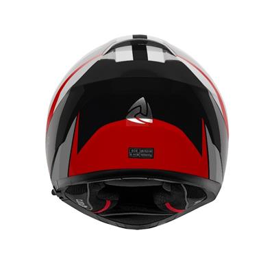 Nukro YM-853 Shine Red White Kask