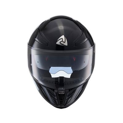 Nukro YM-853 Solid Gloss Black Kapalı Kask