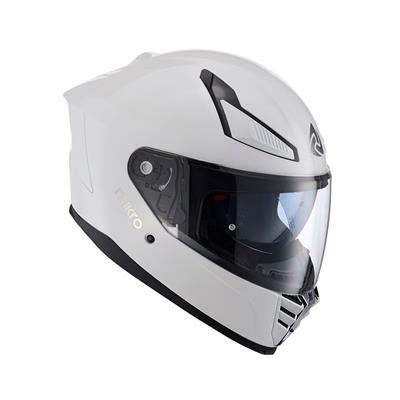 Nukro YM-853 Solid Gloss White Kask