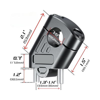 Nukropart 22mm Gidonlar İçin Gidon Yükseltme