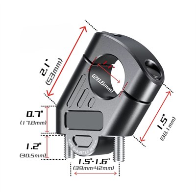 Nukropart 28mm Gidonlar İçin Gidon Yükseltme
