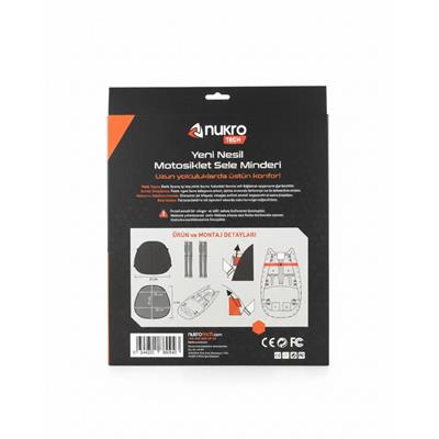 Nukrotech Cruiser-X PRO Yeni Nesil Motosiklet Sele Minderi