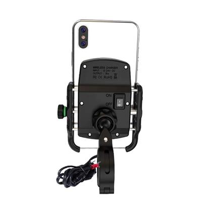 Nukrotech SF Wireless Şarjlı Motosiklet Telefon Tutucu
