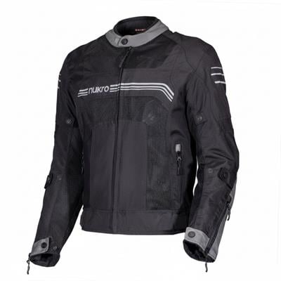 Nukrowear Guardio Gri Erkek 3 Mevsim Motosiklet Ceketi