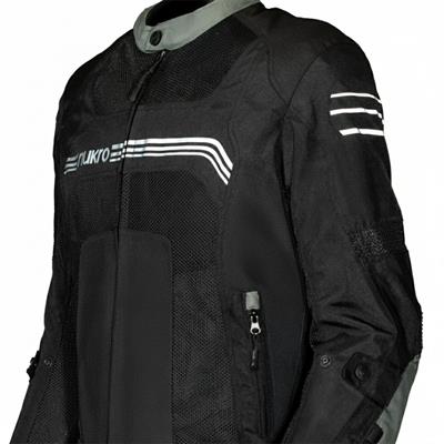 Nukrowear Guardio Gri Erkek 3 Mevsim Motosiklet Ceketi