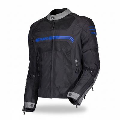 Nukrowear Guardio Mavi Erkek 3 Mevsim Motosiklet Ceketi