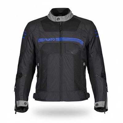 Nukrowear Guardio Mavi Erkek 3 Mevsim Motosiklet Ceketi