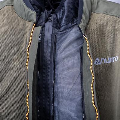 Nukrowear Jasper Asker Yeşili Softshell Erkek Motosiklet Ceketi