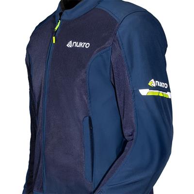 Nukrowear Jasper Mavi Softshell Erkek Motosiklet Ceketi