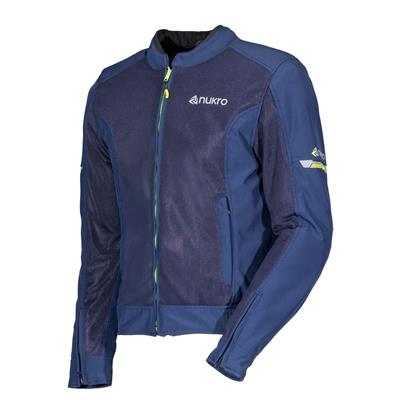Nukrowear Jasper Mavi Softshell Erkek Motosiklet Ceketi