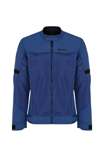 Nukrowear Sprint Mavi Yazlık Fileli Erkek Motosiklet Montu