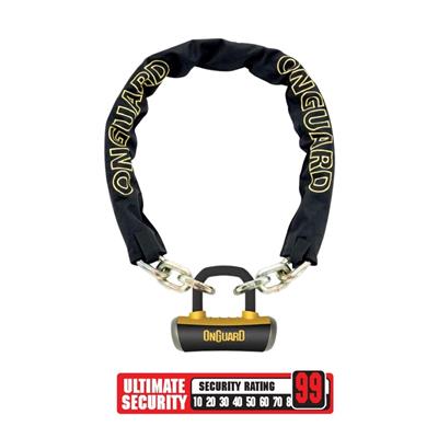 Onguard Mastiff  Zincir ve 16,8mm Boxxer Kilit 8016 LX 180cmX14mm