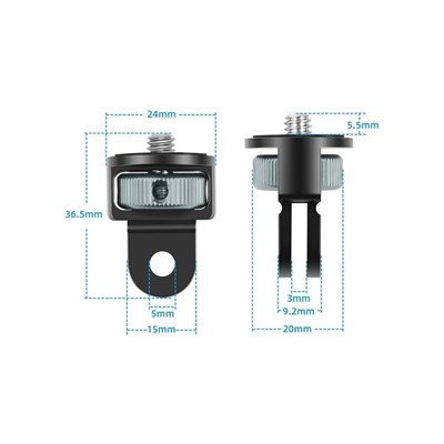 QUICKDOCK QDP-15C Universal Aksiyon Kamera Adaptörü 1/4 İnç Vidalı