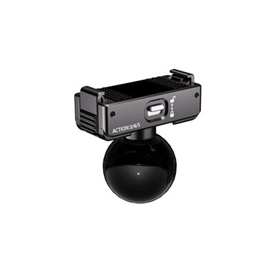 QUICKDOCK QDX4-B3 Manyetik ve Kilitli Aksiyon Kamera Montaj Adaptörü 25mm Toplu Mafsal Uyumlu– Action 3/4/5 Pro Uyumlu