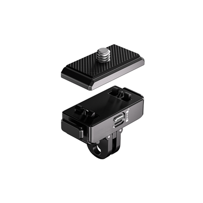 QUICKDOCK QDX5-AC Manyetik ve Kilitli Aksiyon Kamera Montaj Adaptörü 1/4 Dişli – Değiştirilebilir Aksiyon Kamera Bağlantılı