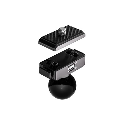 QUICKDOCK QDX5-BC Manyetik ve Kilitli Aksiyon Kamera Montaj Adaptörü 1/4 Dişli – 25mm Toplu Mafsal Uyumlu – Değiştirilebilir Aksiyon Kamera Bağlantılı