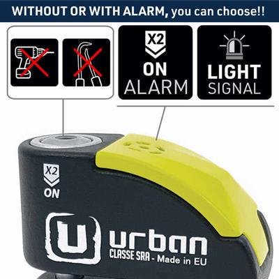 URBAN SECURITY UR10 SRA ALARMLI DİSK KİLİDİ