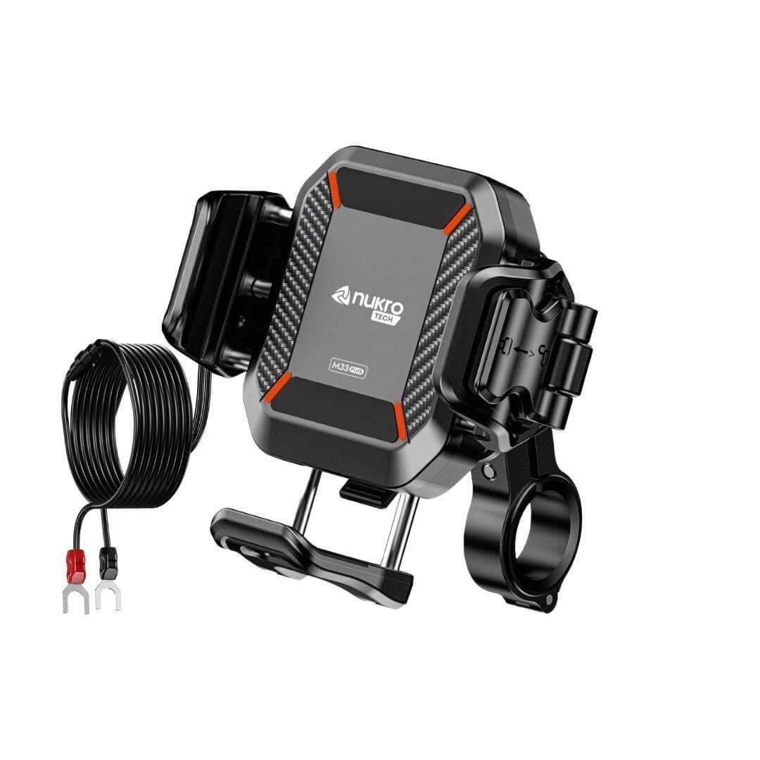 M33 PLUS Titreşim Modüllü Telefon Tutucu (Kablosuz ve TYPE-C Şarjlı )