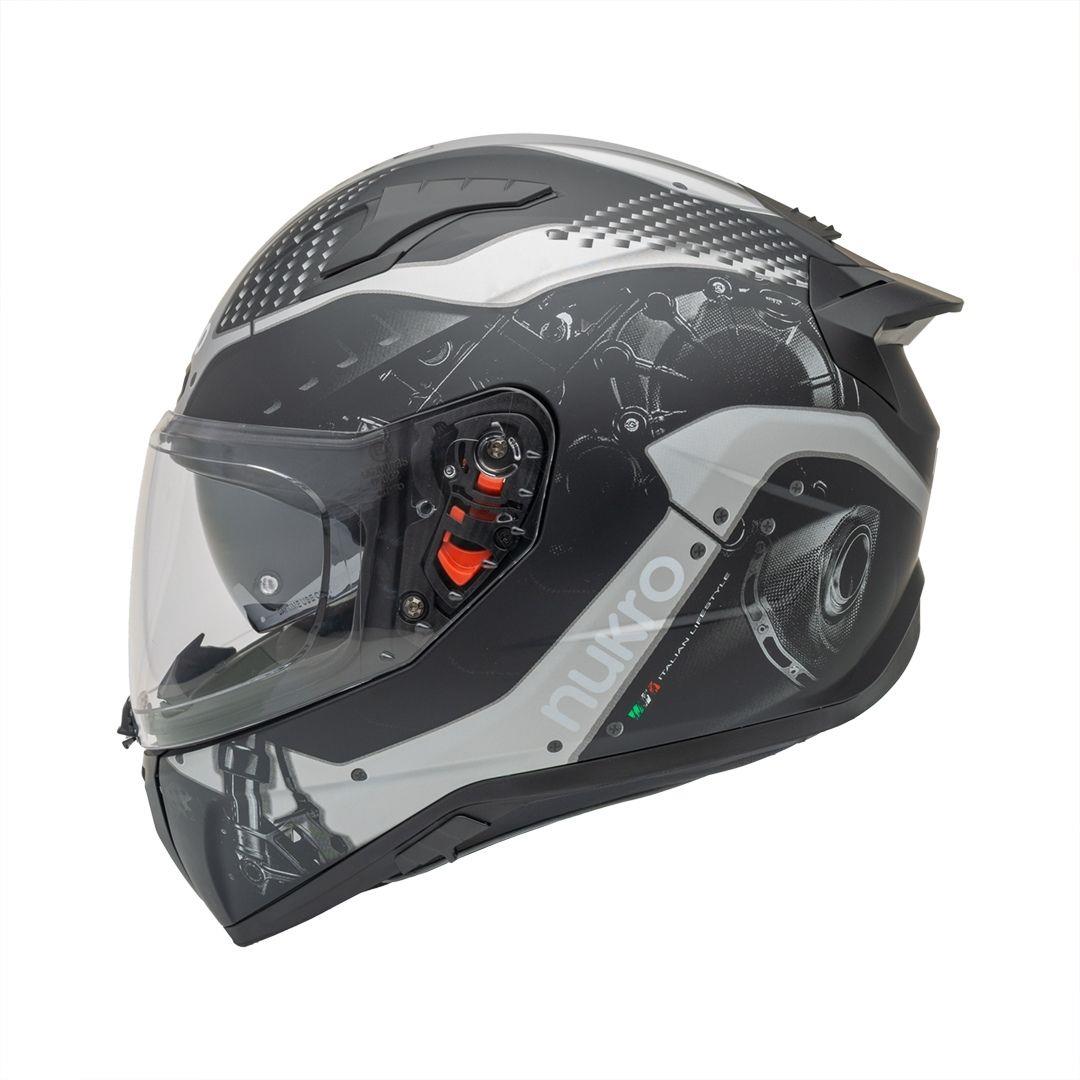 Nukro B-506 Level Black-Grey Kapalı Kask 