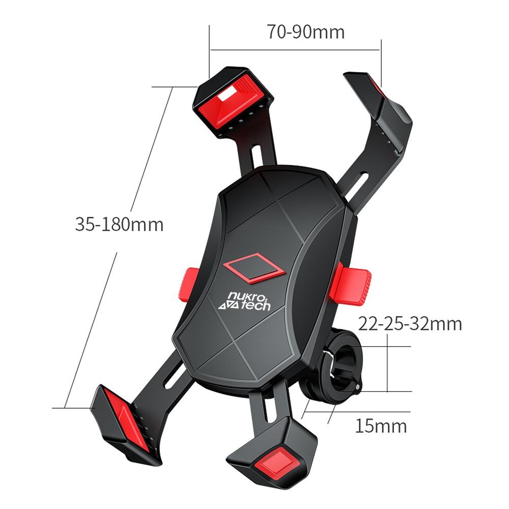 Nukrotech KN54 Gidon Bağlantılı Motosiklet Telefon Tutucusu