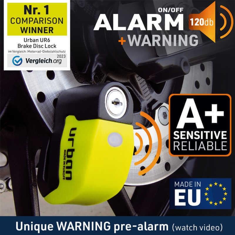 URBAN SECURITY UR6 ALARMLI DISK KILIDI 6mm PİM