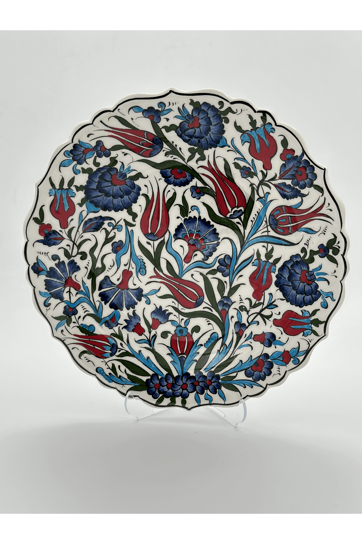 Ceramic Wall Plate Handmade Turkish Boho Wall Art Decorative  Home Kitchen Office Wall & Desk Gift