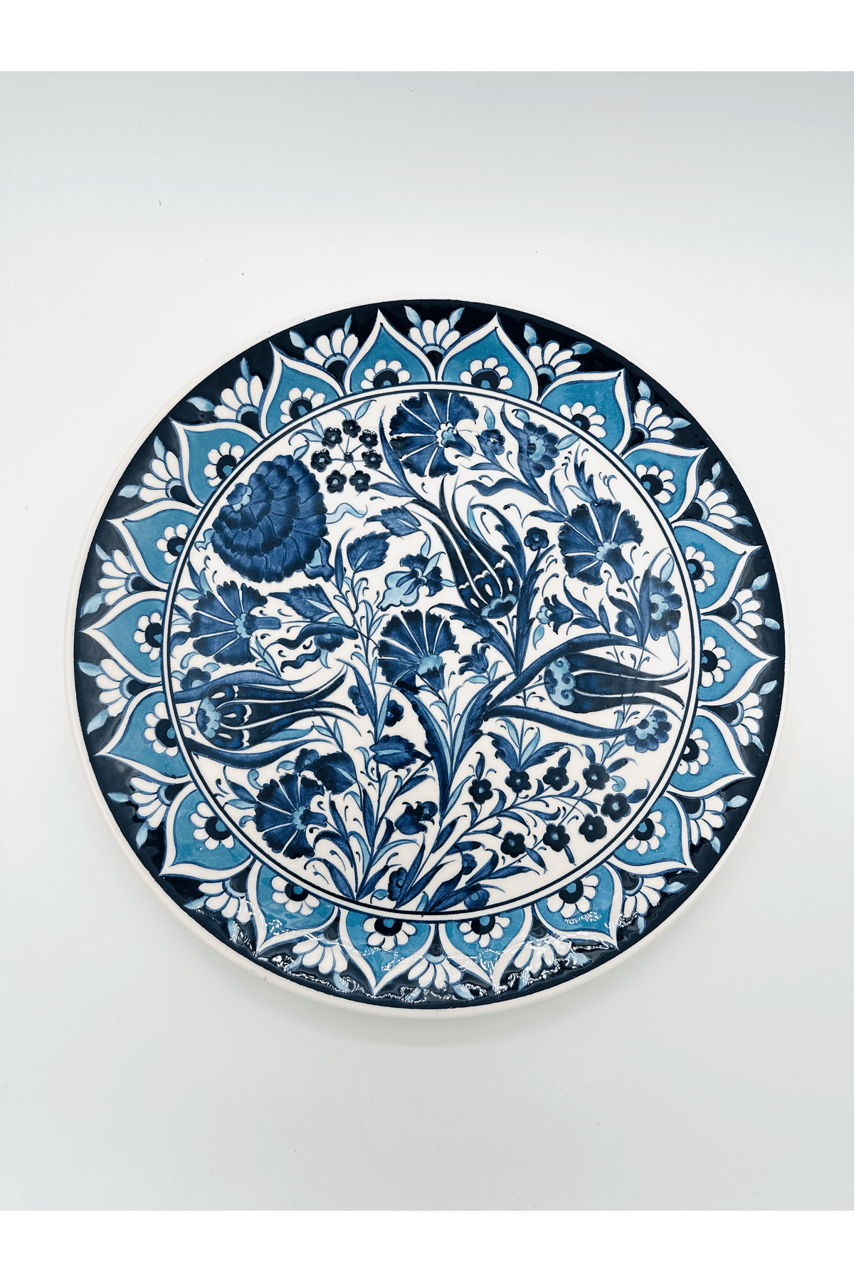 Ceramic Wall Plate Handmade Turkish Boho Wall Art Decorative  Home Kitchen Office Wall & Desk Gift