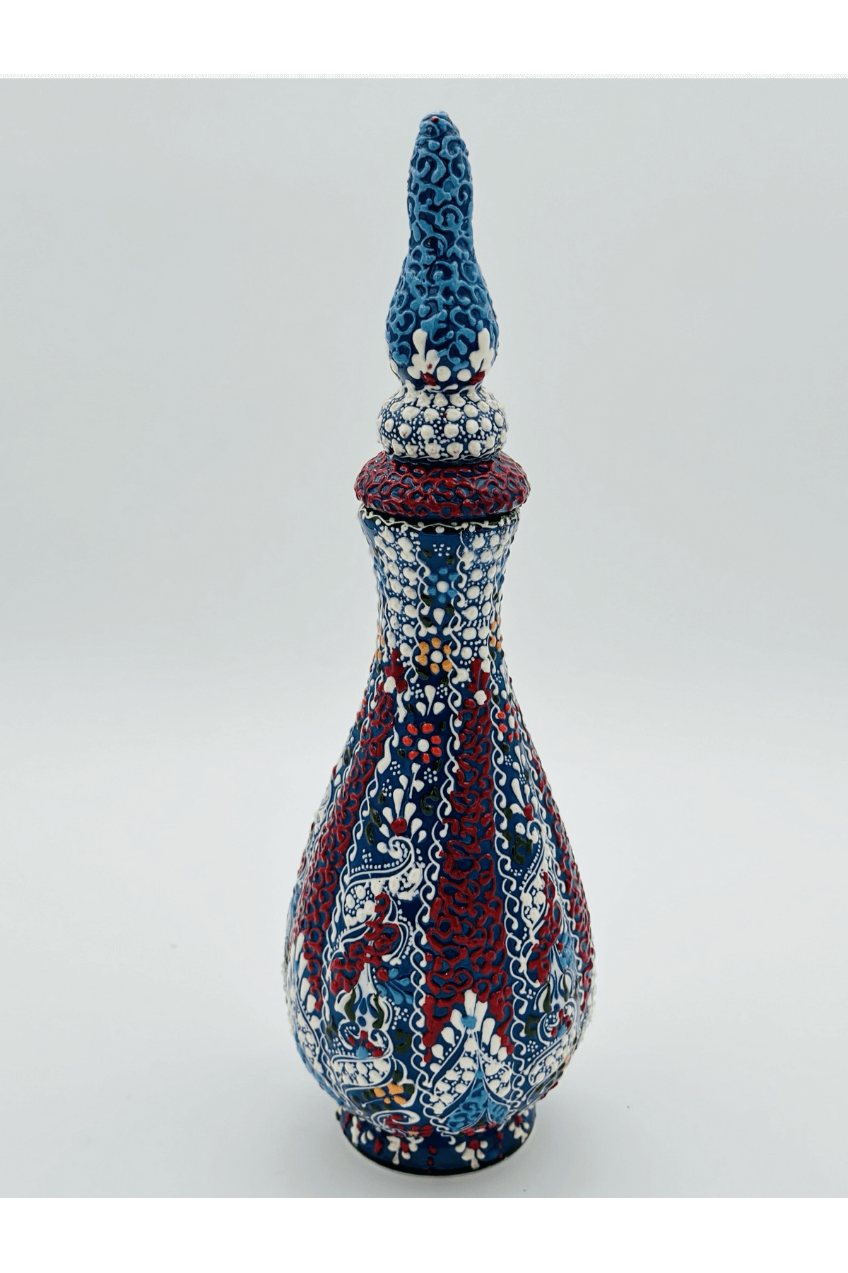 Decorative Turkish Ceramic Pitcher Vase, Decorative Ceramic Vase, Ceramic Water Jug, Pitcher Vase