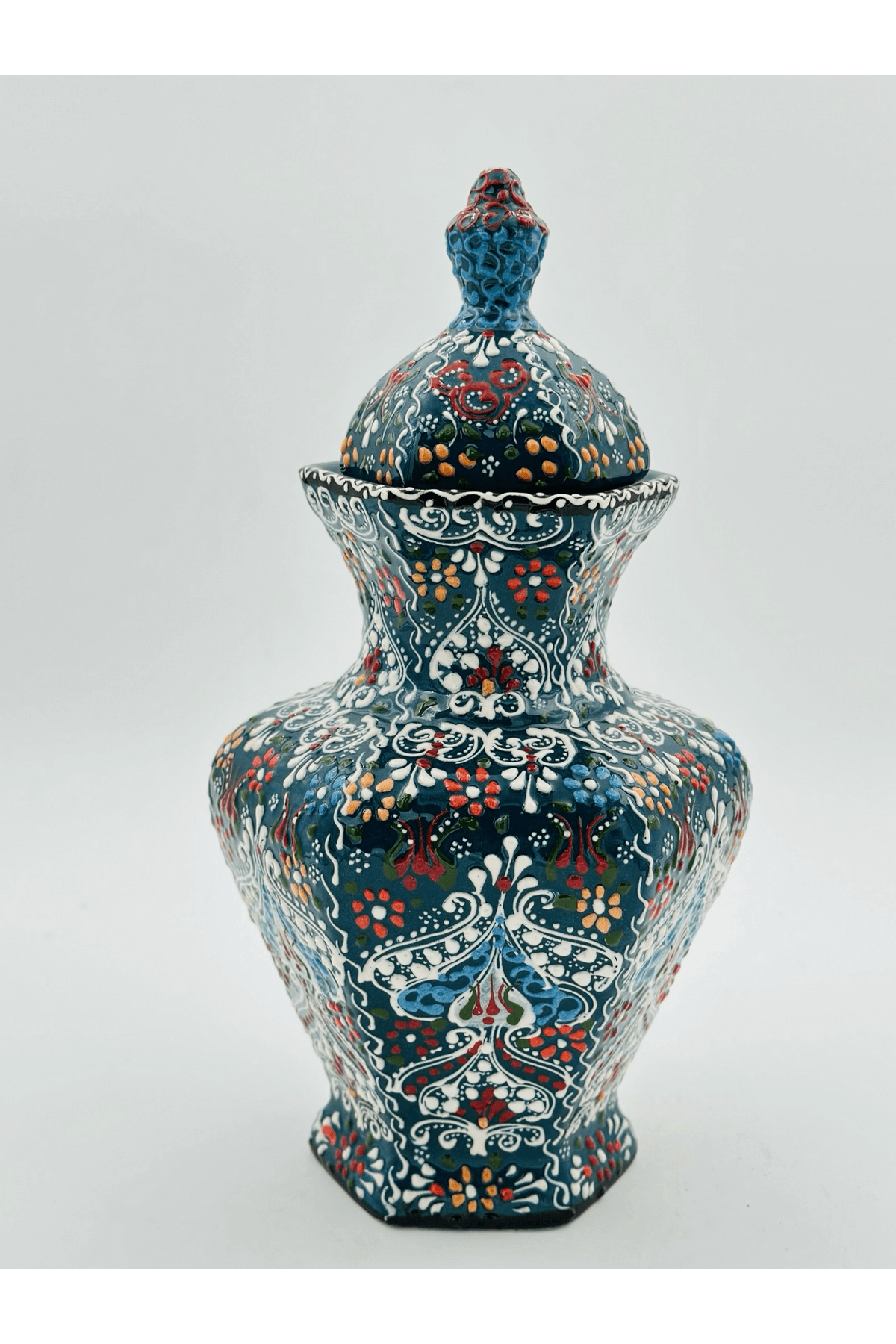 Decorative Turkish Ceramic Pitcher Vase, Decorative Ceramic Vase, Ceramic Water Jug, Pitcher Vase