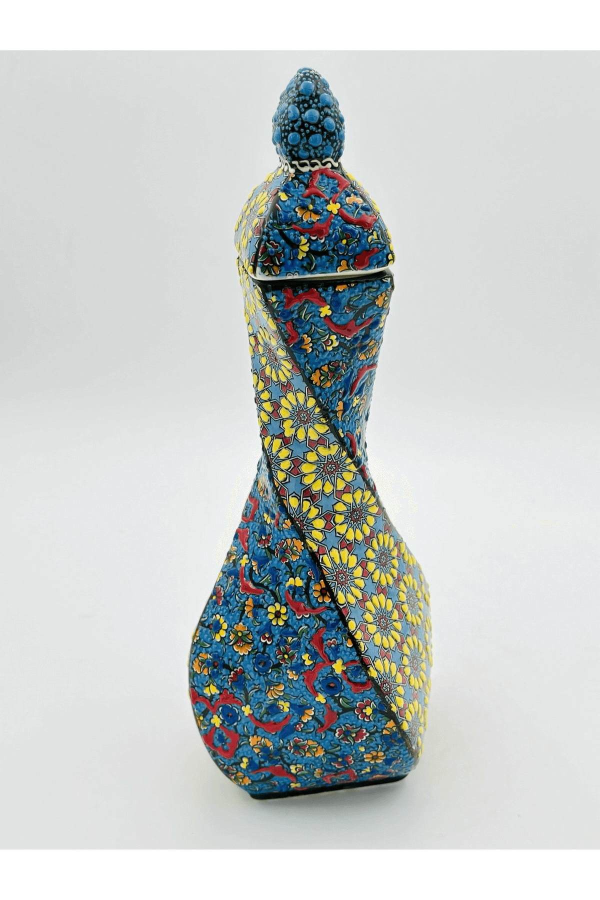 Decorative Turkish Ceramic Pitcher Vase, Decorative Ceramic Vase, Ceramic Water Jug, Pitcher Vase