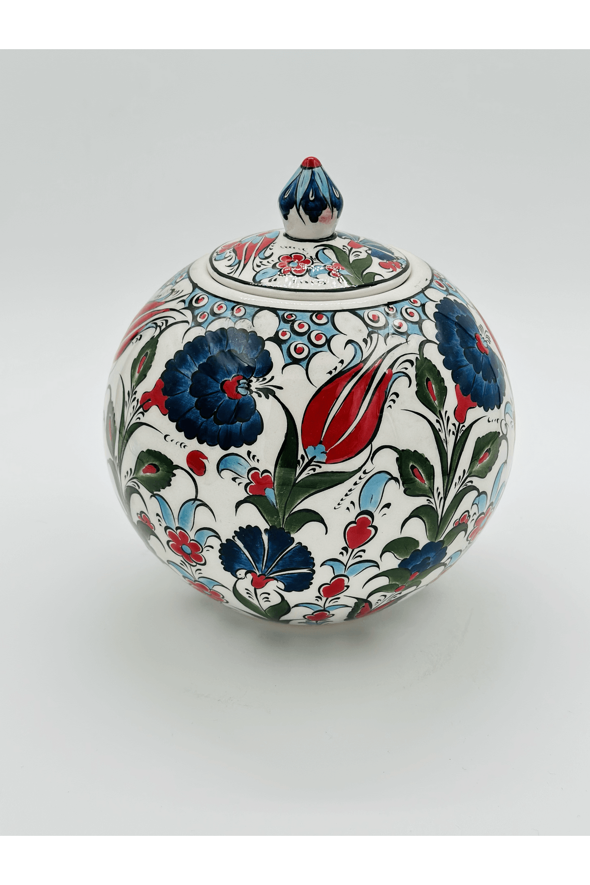 Handmade Decorative Ceramic Vase Jar With Lid 
