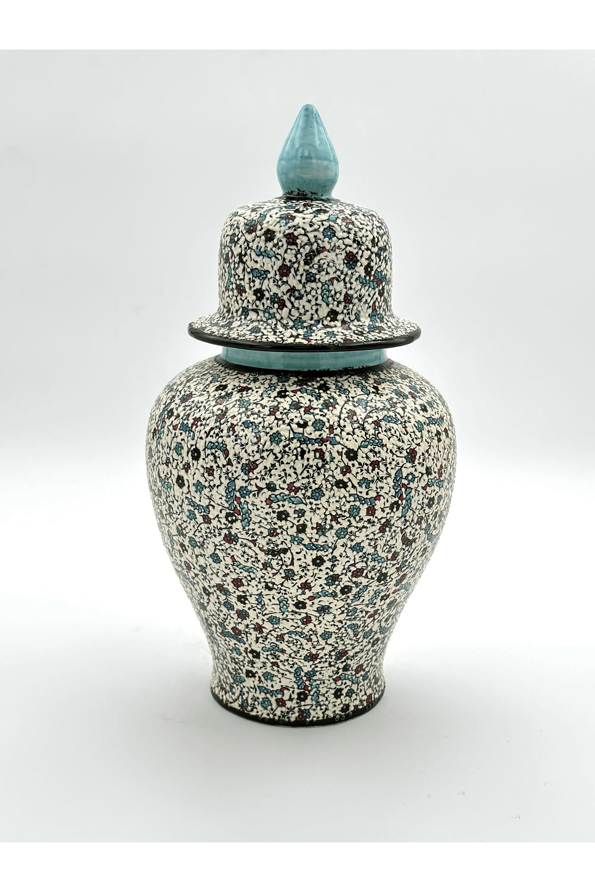 Handmade Decorative Ceramic Vase Jar With Lid 