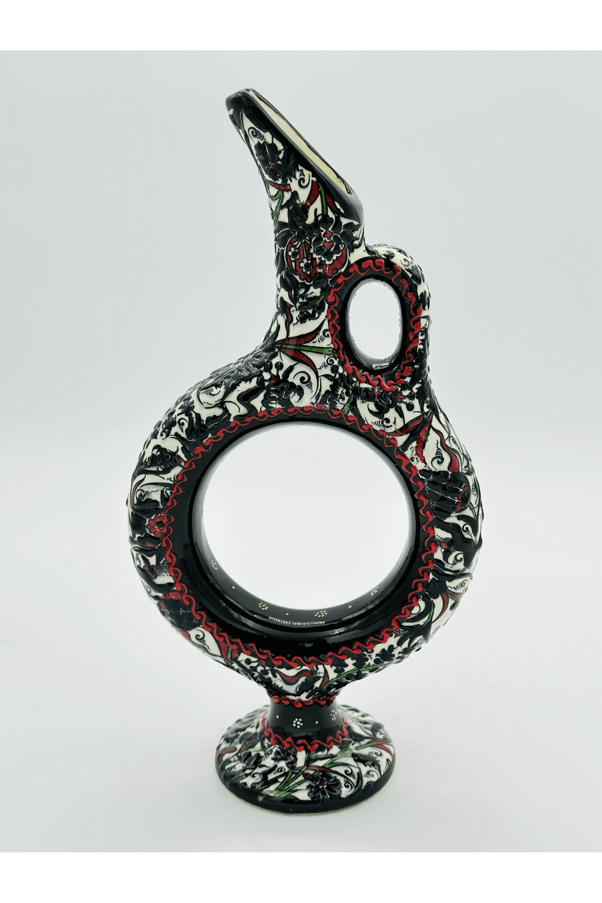 Handmade Turkish Ceramic Vase,Large Decorative Vase,Handmade Ceramic Jar With Lid,Centerpiece Vase,Table Top Decor,Home Decor